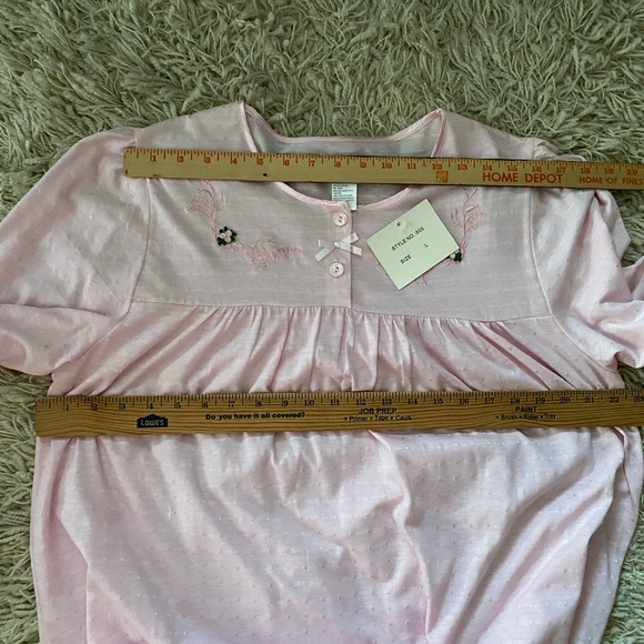 Betsy Vintage nightgown sleepwear pink Large - Picture 3 of 12